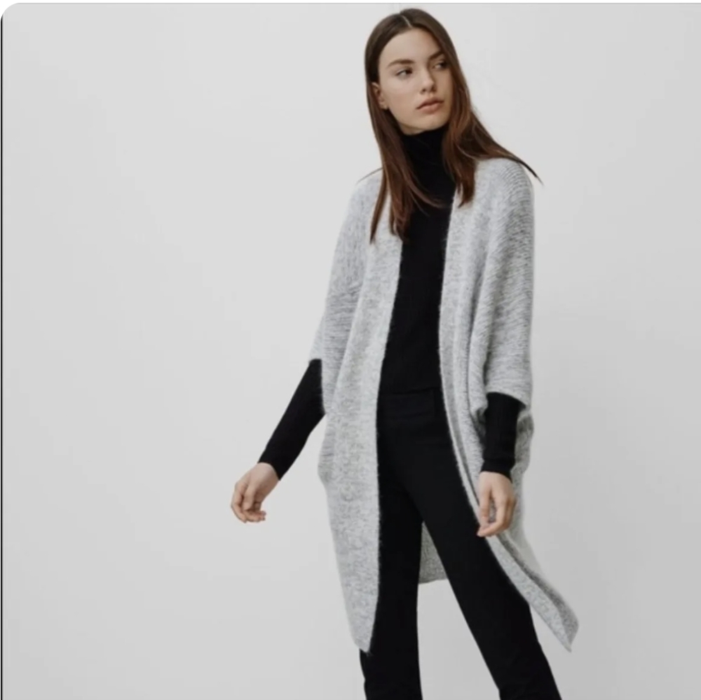 Aritzia Babaton Italian Mohair Cocoon Cardigan Sweater